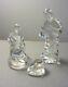 Waterford Crystal Nativity Set Modern Design Three Pieces Mint Condition