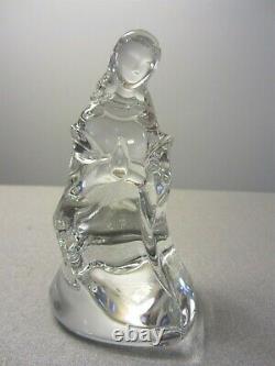 Waterford Crystal Nativity Set Modern Design Three Pieces Mint Condition