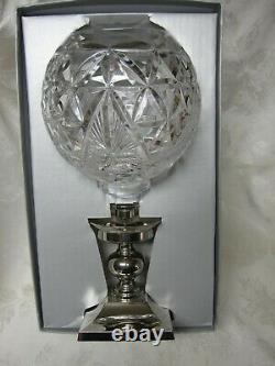 Waterford Crystal Times Square Star Of Hope 2000 Hurricane 2 Piece Lamp Box