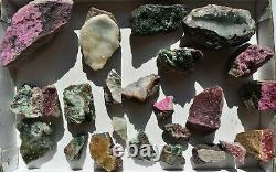 Wholesale Druzy Quartz Over Mixed Minerals From Congo 3 KG 24 Pièces # 4307